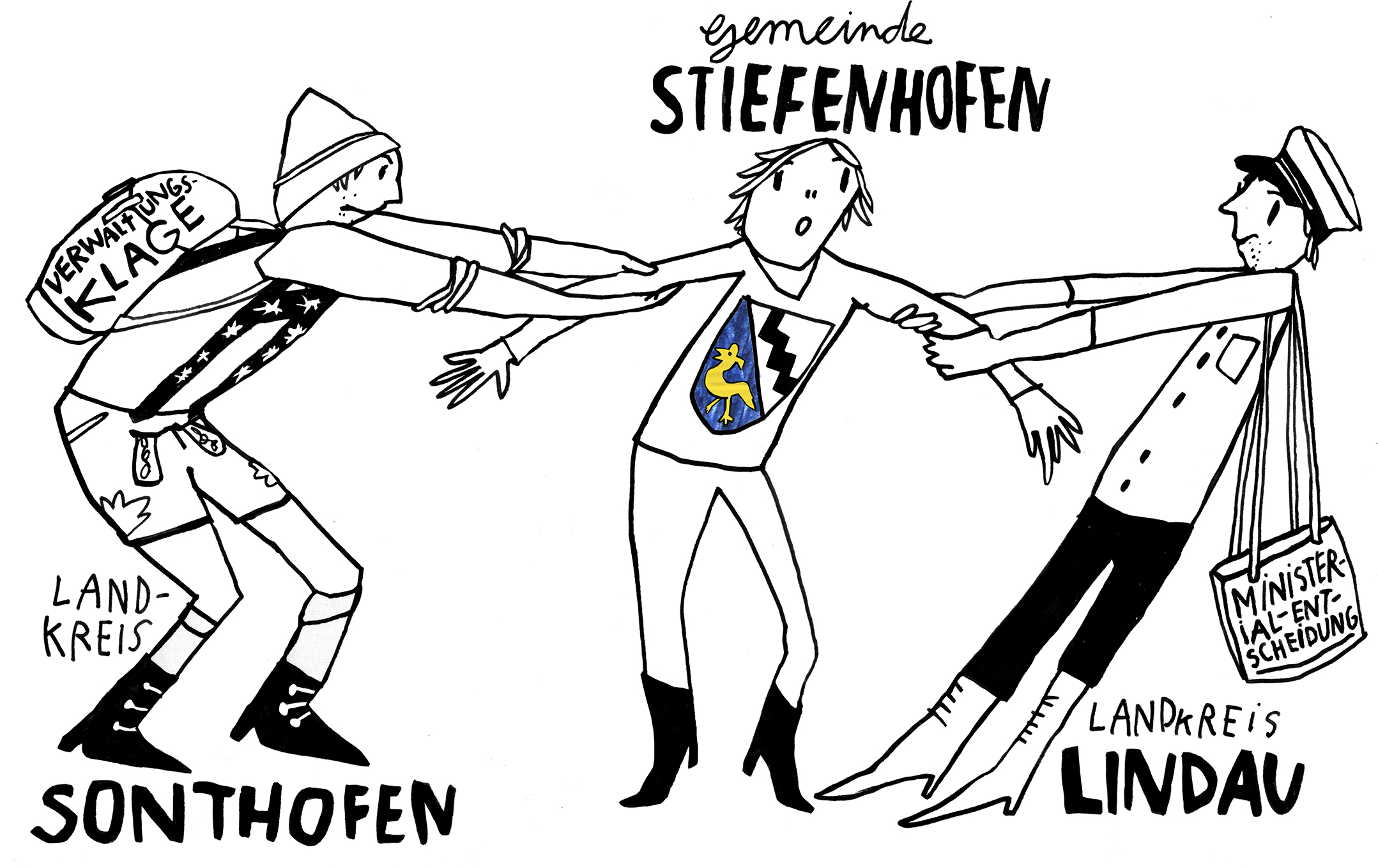 Illustration Streit um Stiefenhofen